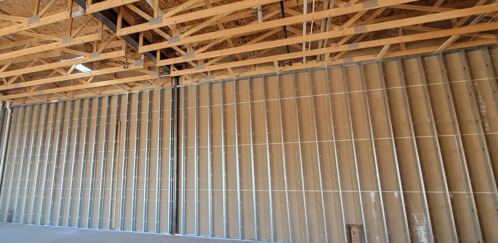 Steel stud wall